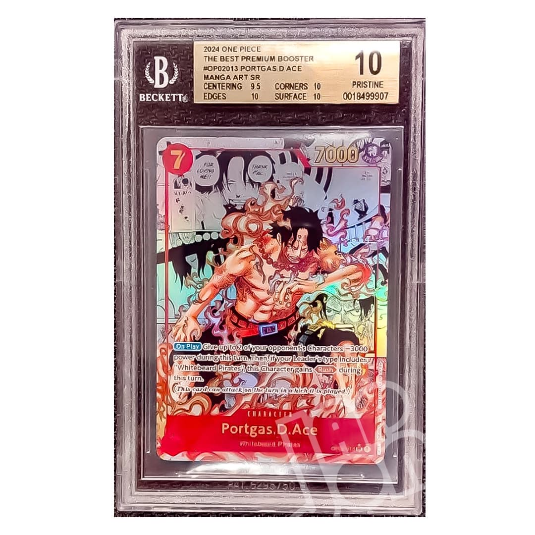 Immagine prodotto di: Portgas D. Ace OP02-013 Manga Alternate Art PRB01 English – BGS 10